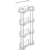 SO-TECH® Gewürzregal Küchenregal 4 Etagen für Gewürzdosen bis Durchmesser 60 mm, für max. 12 Gewürzgläser (H x B x T: 470 x 185 x 90 mm)