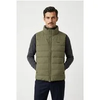 BOSS GREEN Daunenweste Stehkragen, Regular Fit, 4-Wege-Stretch-Qualität