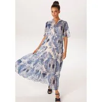 Aniston CASUAL Sommerkleid mit fantasievollem, grafischen Blumendruck