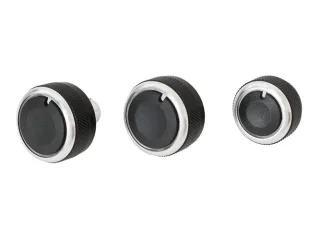 Alu Chrom Dreh Schalter Heizung Klima AC für VW Golf 5 6 Passat 3C Touran Caddy