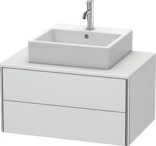 Duravit XSquare Konsolenwaschtischunterbau wandhängend Weiß Seidenmatt 800x548x400 mm - XS491003636 XS491003636