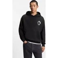 HUGO Hoodie Regular Fit, Kängurutasche, Rückendruck