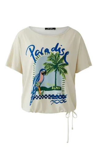 Miss Lagotte - T-Shirt - Good Morning Tea beige/blau/grün - Gr. - 34