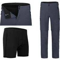 Bergson Fahrradhose PORVOO Zipp-Off Herren 2in1 Zipp-Off Radhose (mit gepolsterter Innenhose), robust, el