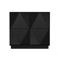 UEV Schuhschrank mit 4 Klappen schmal Schuhkommode mit Kippschutz Drucktüröffner (Packung, 99x24x91cm Moka/Grün) Drucktüröffner Verstellbare Trennwände für Verschiedene Schuhtypen