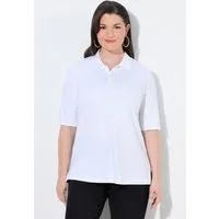 Ulla Popken Poloshirt Poloshirt Classic Pima Cotton Polokragen Halbarm