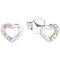 Prinzessin Lillifee Paar Ohrstecker Herz, mit Zirkonia (synth)