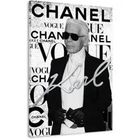 Artedinoi Leinwandbild Karl Pop Art Lifestyle Wandbild Leinwandbild Deko Kunst XL