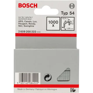 Bosch Flachdrahtklammer Typ 54, 12,9 x 1,25 x 14mm - 2609200222
