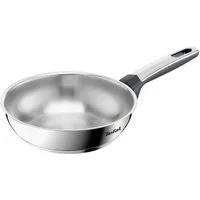 Tefal Bratpfanne Emotion+, Edelstahl (1-tlg), Premium Edelstahl, Induktion, spülmaschinenfest, hochglanzpoliert
