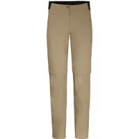 Bergson Outdoorhose AALBORG Vario Zipp-Off (slim) Damen Wanderhose, recycelt, elastisch, sportlich, Normalgrößen, beige