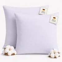 NEXGEN Luxus Baumwollkissen Kopfkissen Hotelkissen Schlafkissen Hotelqualität, Made in Germany, Füllung: Premium Füllwatte, Bezug: Baumwolle, Seitenschläfer, Bauchschläfer, Rückenschläfer, Spar-Set, Hergestellt in Deutschland, Deluxe Komfort