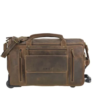 Komfortable Trolley-Reisetasche im XXL-Format mit Rollen | Greenburry Vintage. Die strukturierte Organisation für Ihren perfekt geordneten Reise-Allta