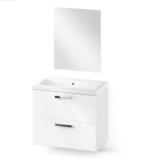 Neuesbad Basic plus Badmöbel Komplettset, 80 cm FBS1160