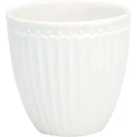 Greengate Espressotasse GreenGate Mini Latte Cup Alice Weiß