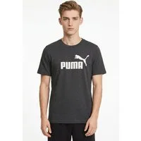 PUMA T-Shirt ESS NO 1 LOGO HEATHER TEE Regular Fit, Kurzarm, Rundhalsausschnitt, meliertes Design