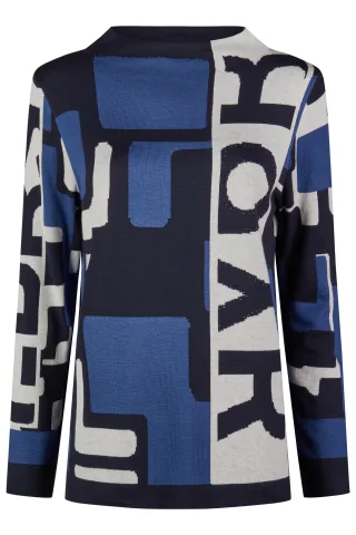 Barbara Lebek - Strick navy - Gr. - 50