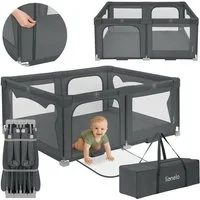 lionelo Laufgitter FLORENCE EASY FOLD (Set: Laufgitter + Tragetasche), Easy Fold/150x180 cm/Netz/2 Eingänge/Tasche/klappbar