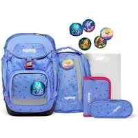 ergobag Schulrucksack Pack (6tlg., inkl. Sportrucksack, Schlamperrolle, Federmäppchen, Heftebox, Kletties)
