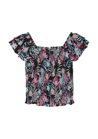 s.Oliver - Bluse blau/mehrfarbig - Gr. - L