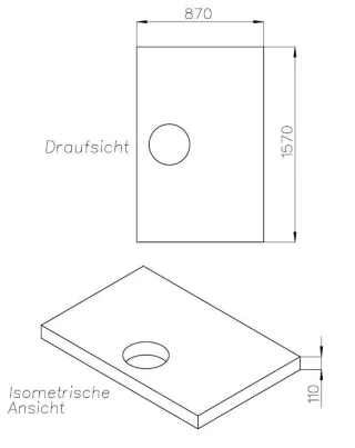 Neuesbad Wannenträger für GKI MIGU Soft 160x90x3,5 SD 94388