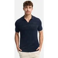 Indicode Poloshirt Herren INNallo Herrenpoloshirt Sommershirt Poloshirt mit Jacquardstruktur in Strickoptik