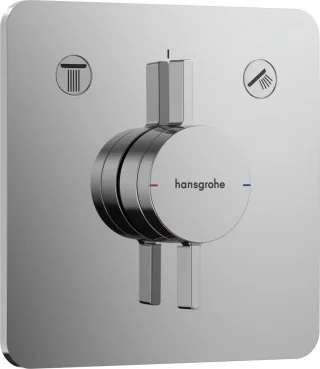 Hansgrohe Mischer Unterputz 2 Verbraucher DuoTurn Q Brushed Black Chrome,75414340 75414340
