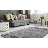 Kayoom Hochflor-Teppich Diamond 700, rechteckig, Höhe: 45 mm, weiche Microfaser, Langflor, Shaggy, Melange, Wohnzimmer