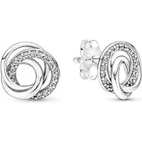 Pandora Paar Ohrstecker PANDORA Ohrstecker "Always Together" Silber mit Zirkonia 291076C01