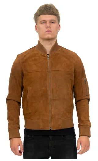 Herren Ziegenwildleder MA-1 Bomberjacke-Auckland