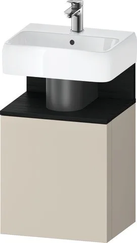 Duravit Qatego Waschtischunterbau wandhängend Taupe Supermatt 440x350x645 mm - QA4076R16830000 QA4076R16830000