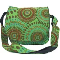 Guru-Shop Schultertasche Schultertasche, Hippie Tasche, Goa Tasche - grün