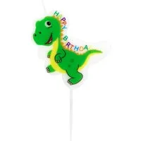 Idena Geburtstagskerze iDena 50101 Partykerze Dinosaurier Happy Birthday - Geburtstagskerze a