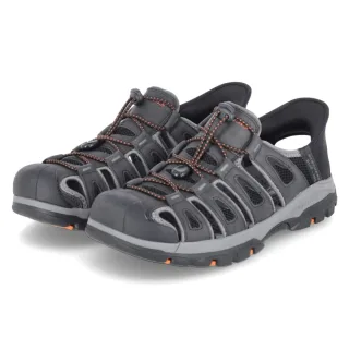 Skechers SLIP-INS Sandalen TRESMEN NORV - Gr. 42 - Schwarz - Textil & Synthetik