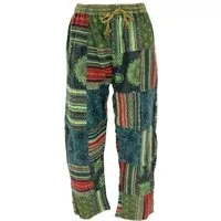 Guru-Shop Relaxhose Patchwork Yogahose, Goa Hose, Loose fit Hose -.. Hippie, Ethno Style, alternative Bekleidung