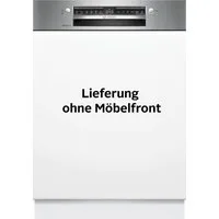 BOSCH teilintegrierbarer Geschirrspüler Serie 4 SMI4ECS32E, 14 Maßgedecke, Automatische Türöffnung für Effizienz, flexible Körbe & Schubladen