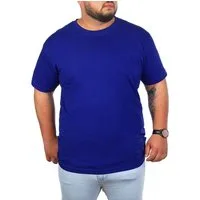 Young & Rich T-Shirt Herren Übergröße Basic big size optimierte moderne Passform Rundhalsauschnitt unifarben kurzarm regular fit
