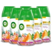 Air Wick Raumduft Freshmatic Max Nachfüller Sommervergnügen 6 x 250ml (Jahresvorrat, 6-St., Automatisches Duftspray), mit ätherischen Ölen