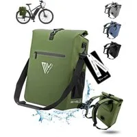 MIVELO Fahrradtasche 3in1 Gepäckträgertasche, Rucksack für Fahrrad Gepäckträger wasserdicht