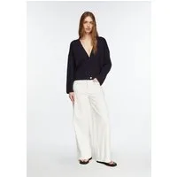 comma Weite Jeans Jeans-Hose Wide Leg-Denim mit aufgesetzten Taschen