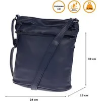 Christian Wippermann Umhängetasche Damen Tasche Schultertasche Umhängetasche Crossover (1-tlg, 1-tlg), Bag Leder Optik Handtasche