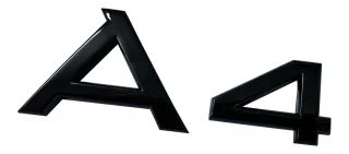 Original Audi A4 Black Edition Emblem Schriftzug Logo Schwarz A4 B5 B6 B7 B8 B9