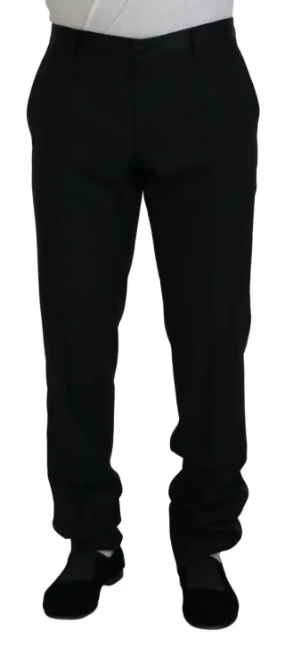 Klassische Passform Hose Schwarz