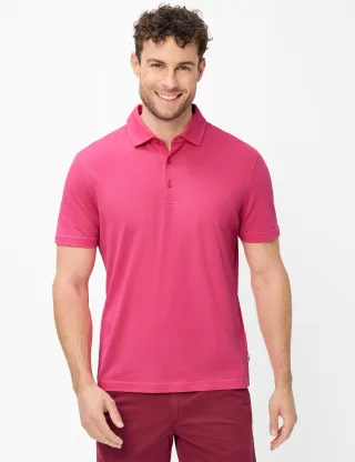 Brax Herren Polo Style PEPE raspberry, Rosa, Gr. 4XL