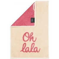 Cawö Badetücher Gästehandtuch Postcard Towel Oh Lala Weiß (30x50cm)