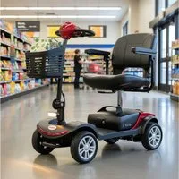kowdom Elektromobil Senioren-Elektromobil 300W, 6km/h, 360° Drehsitz, herausnehmbarer Akku, 300 W, Armlehnen/Sitzhöhe verstellbar, 360° drehbar, E-Magn.Bremse