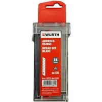 Würth Messerklinge Würth Abbrechklingen 18 mm 50 Stück Spender 071566051