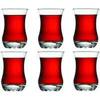 Pasabahce Teeglas Sylvana 42411 - 6 Stück Türkische Teegläser-Set orientalischen Tee mod, 6-tlg.