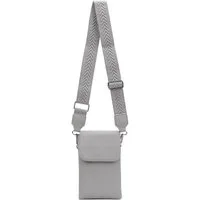 ITALYSHOP24 Geldbörse Damen Tasche Handytasche Brusttasche Crossbody Umhängetasche Crossover (Spar-Set Clutch-Tasche mit einem breitem Muster Stoffgurt/Umhängeband, Leder Optik), Bodybag Smartphone Freizeit Handtasche Brieftasche Schultertasche