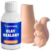 7 Artists Klarlack 7 Artists Tondicht - Ton Versiegelung Transparent für Bastelton, 125 ml, 250 ml